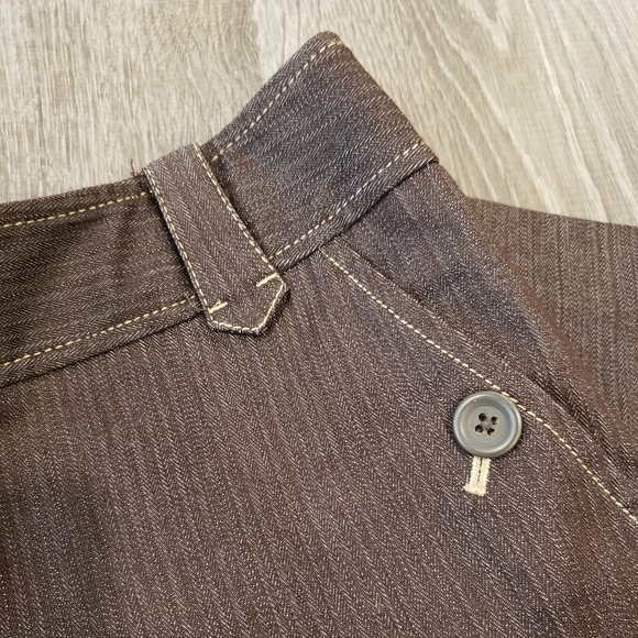 Ann Taylor Loft pants & jacket suit set brown 2 - Picture 8 of 9